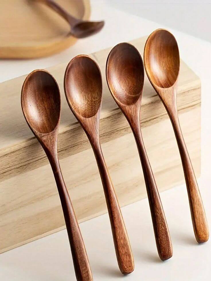 Set of 6 Wooden Spoons