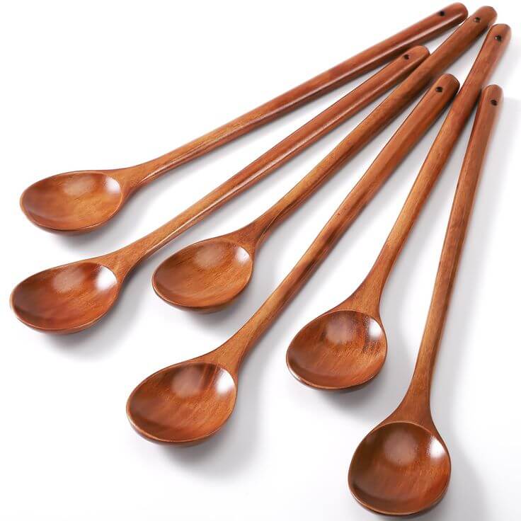 Set of 6 Wooden Spoons