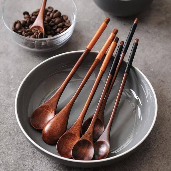 Set of 6 Wooden Spoons