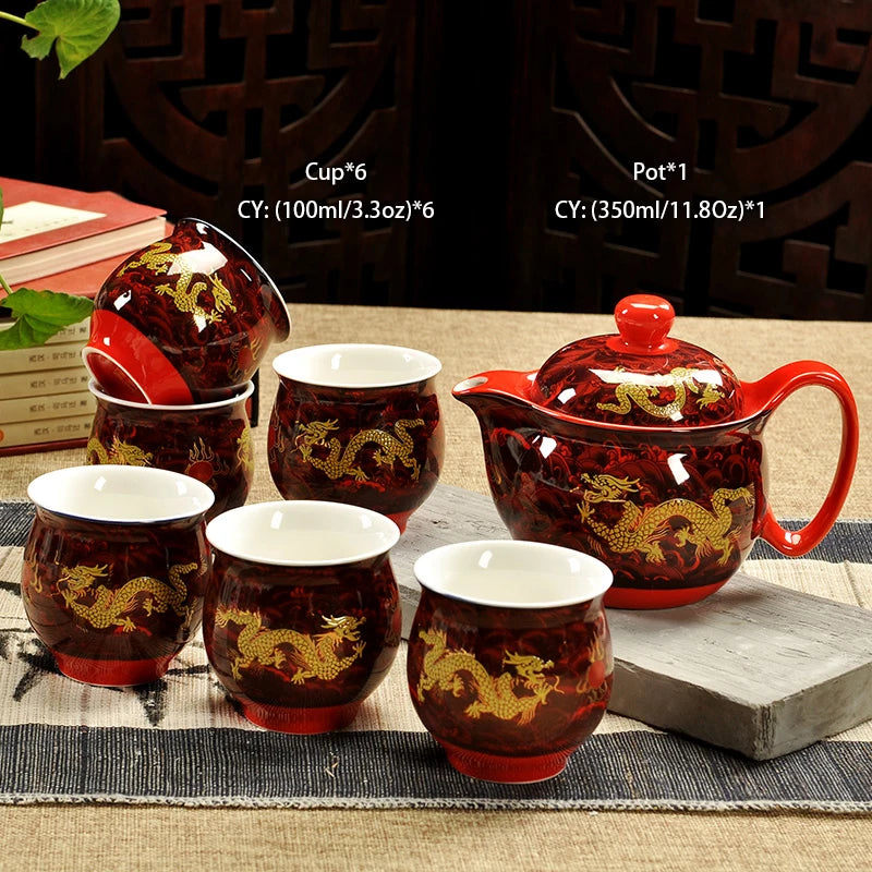 Chinese Retro Ceramic Teapot