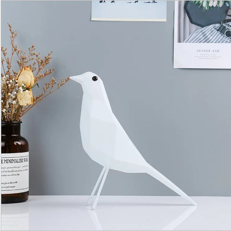 Elegant Resin Bird Sculpture