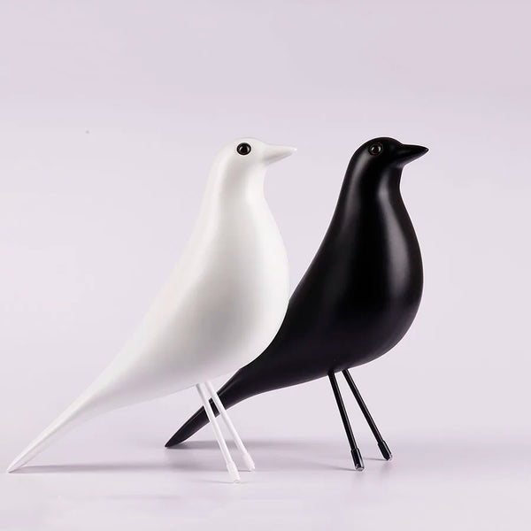 Elegant Resin Bird Sculpture