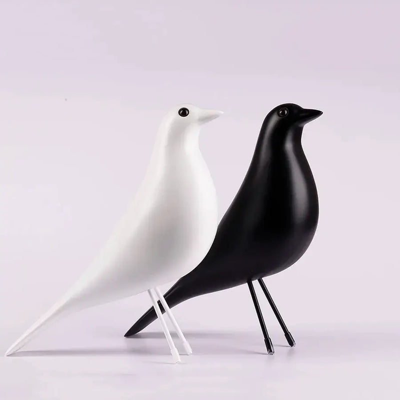Elegant Resin Bird Sculpture