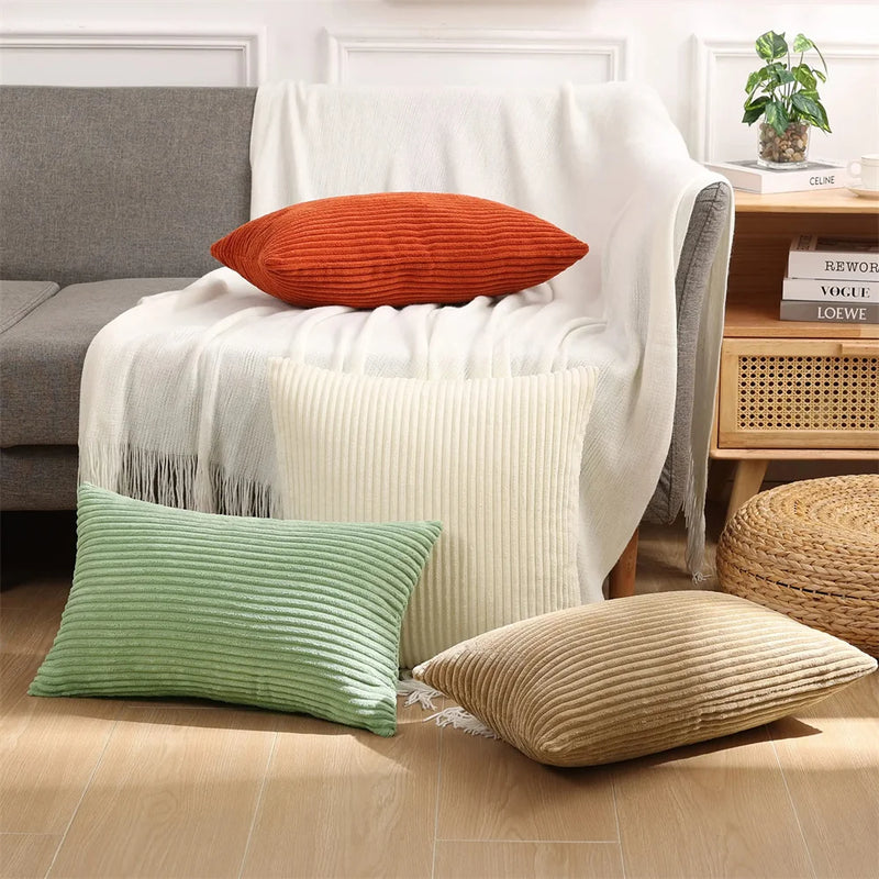 Olanly Corduroy Cushion Cover