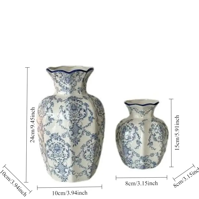 Hand-painted Blue and White Porcelain Vase