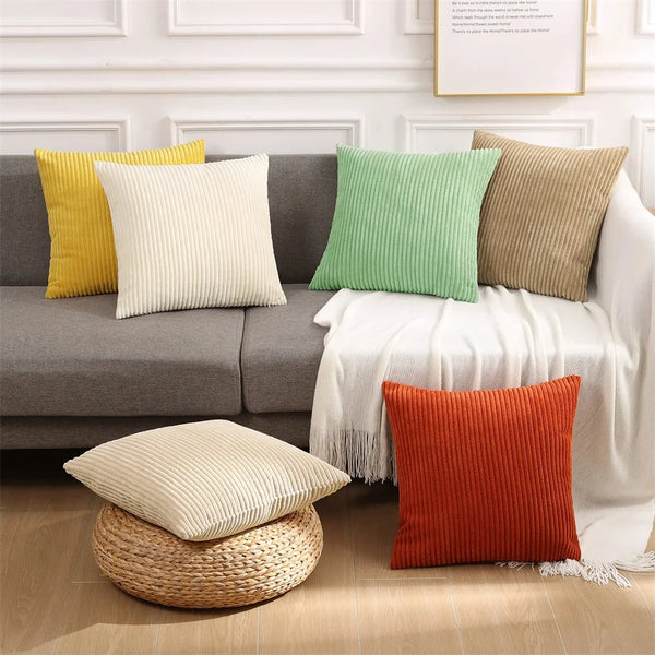 Olanly Corduroy Cushion Cover