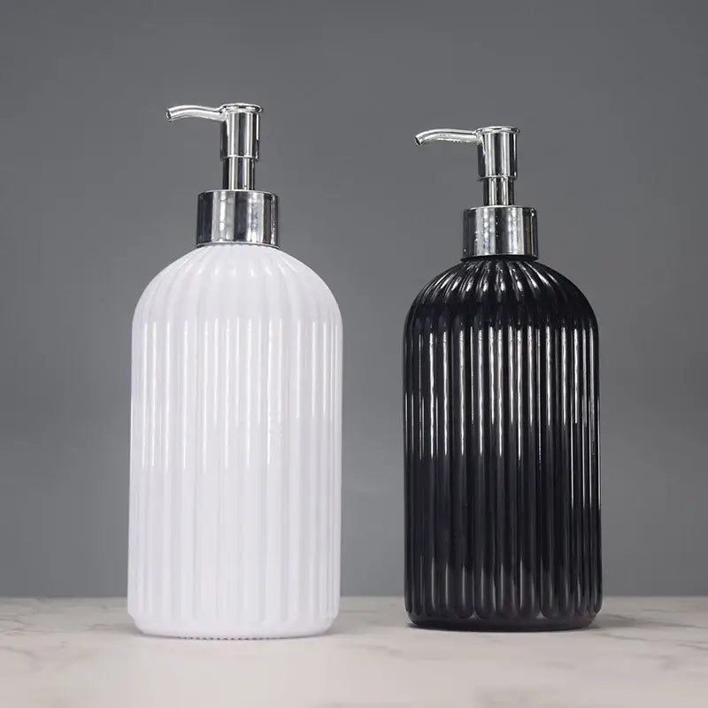 Striped Soap Dispenser