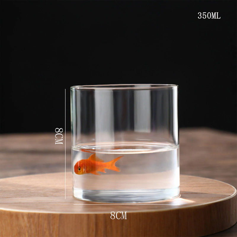 Minimalist Glass Vase Cylindrical Design