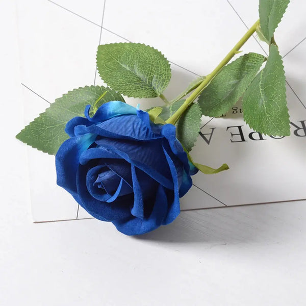 Bouquet of Artificial Blue Roses