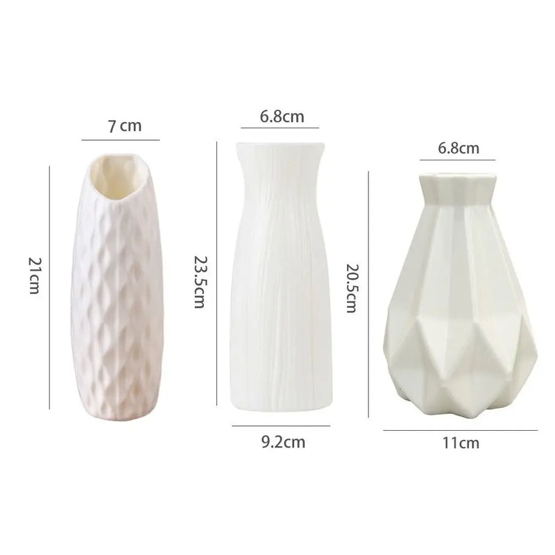 Plastic Vases for Home Decoration