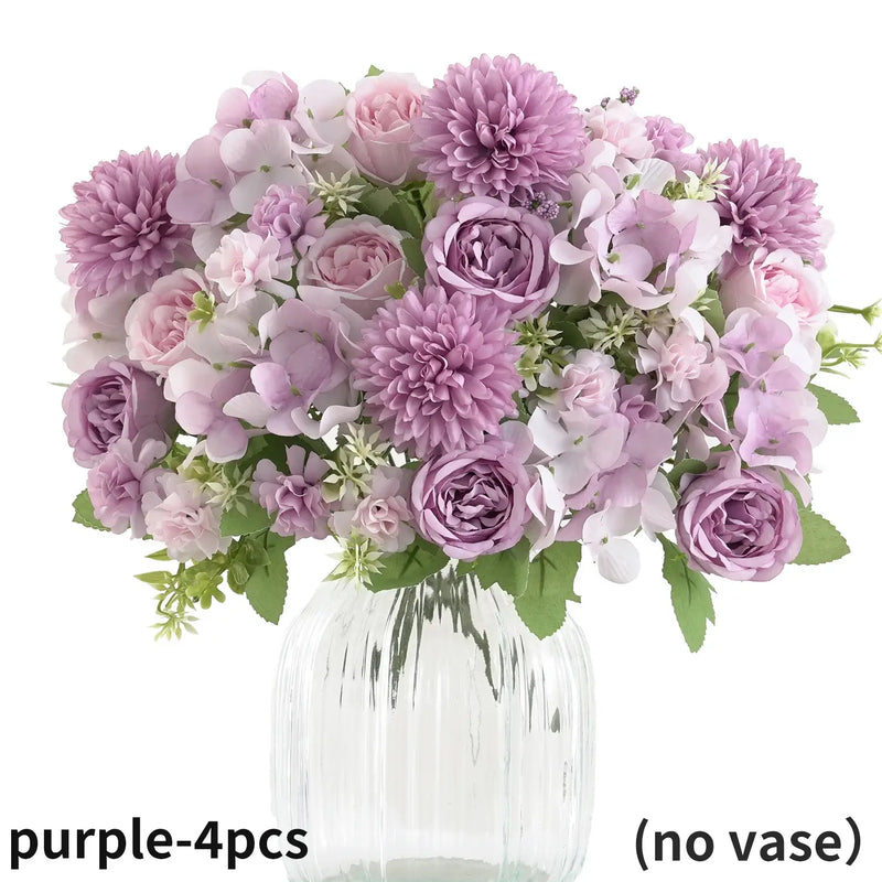 Bouquet of Realistic Artificial Flowers