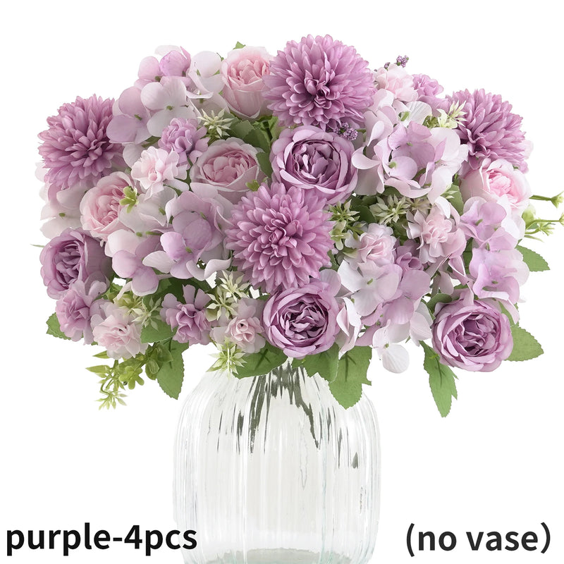 Bouquet of Realistic Artificial Flowers