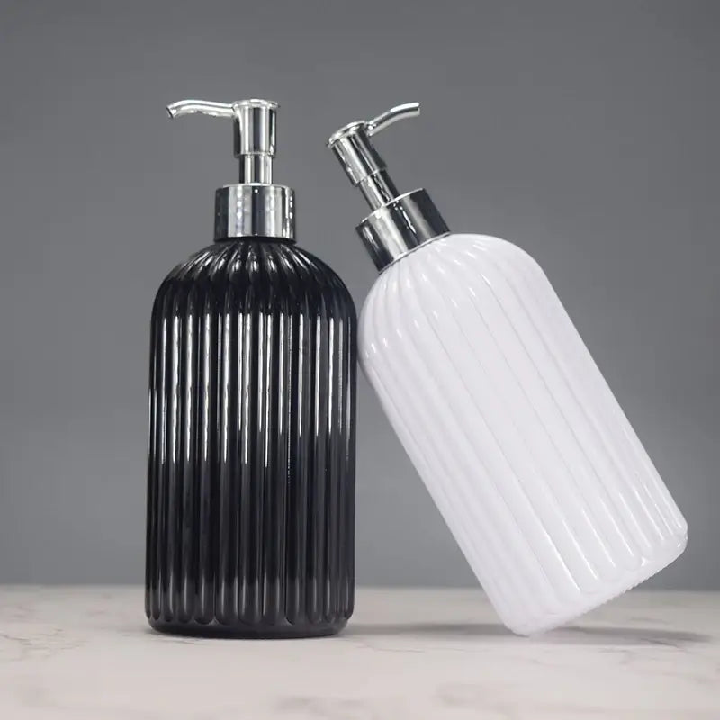 Striped Soap Dispenser