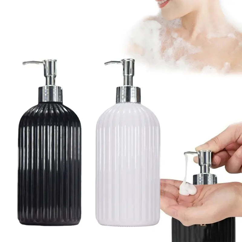 Striped Soap Dispenser