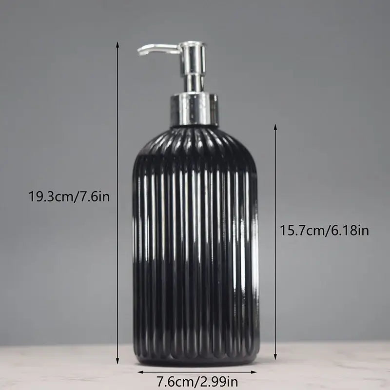 Striped Soap Dispenser