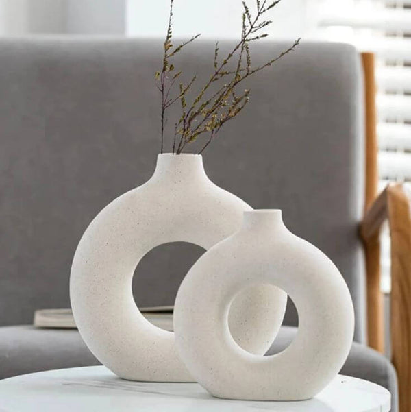 Circular Ceramic Vase