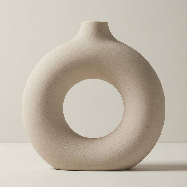 Circular Ceramic Vase